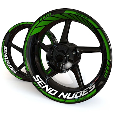 "Send Nudes" Wheel Stickers - "Classic"