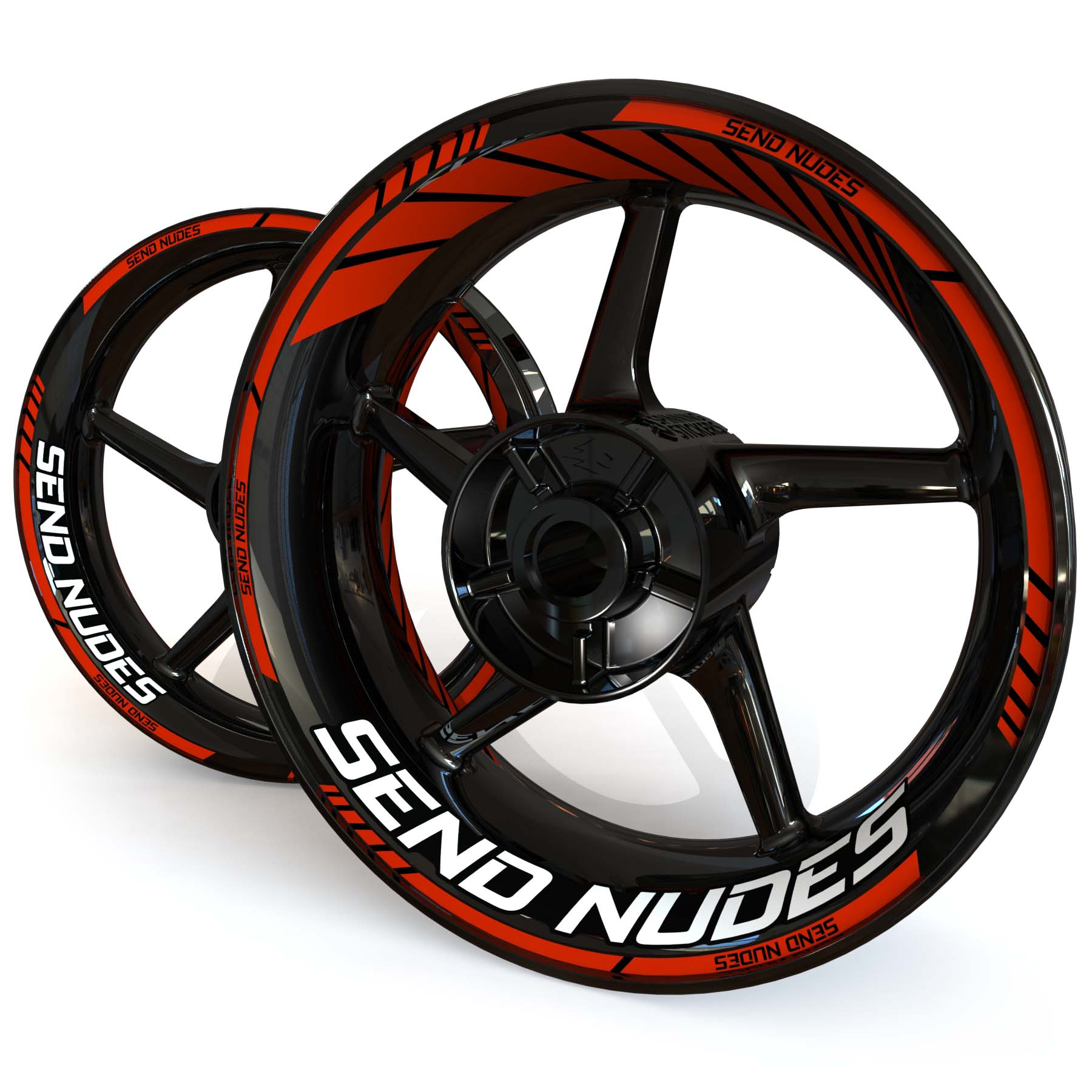 Send Nudes Wheel Stickers - "Classic" Standard design