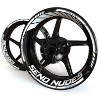 "Send Nudes" Wheel Stickers - "Classic"