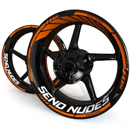 Wheel Stickers - "Send Nudes" Classic design