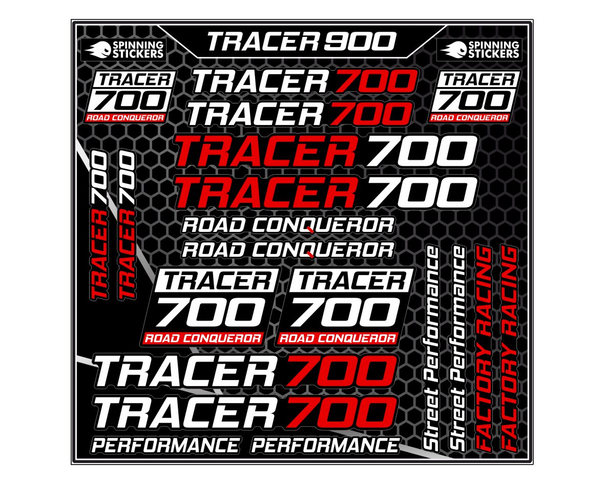 Yamaha TRACER 700 Kit d'autocollants