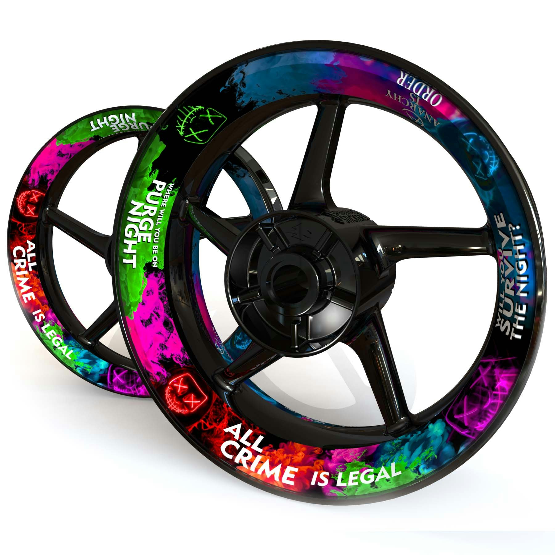 "Purge" Wheel Stickers - Premium Design
