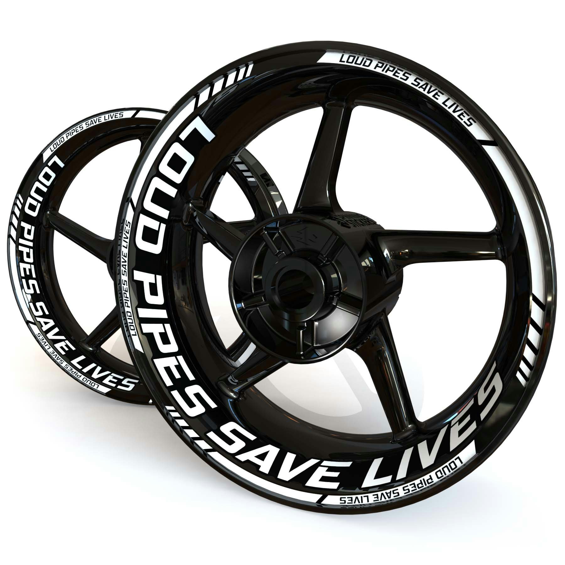 Wheel Stickers - "Load Pipes Save Lives" Standard design