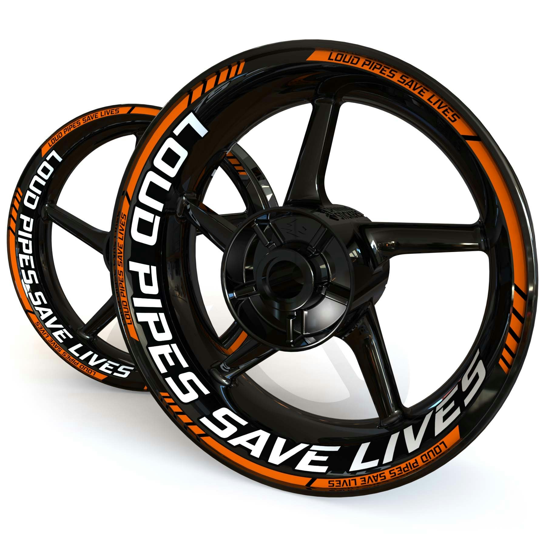 Wheel Stickers - "Load Pipes Save Lives" Standard design