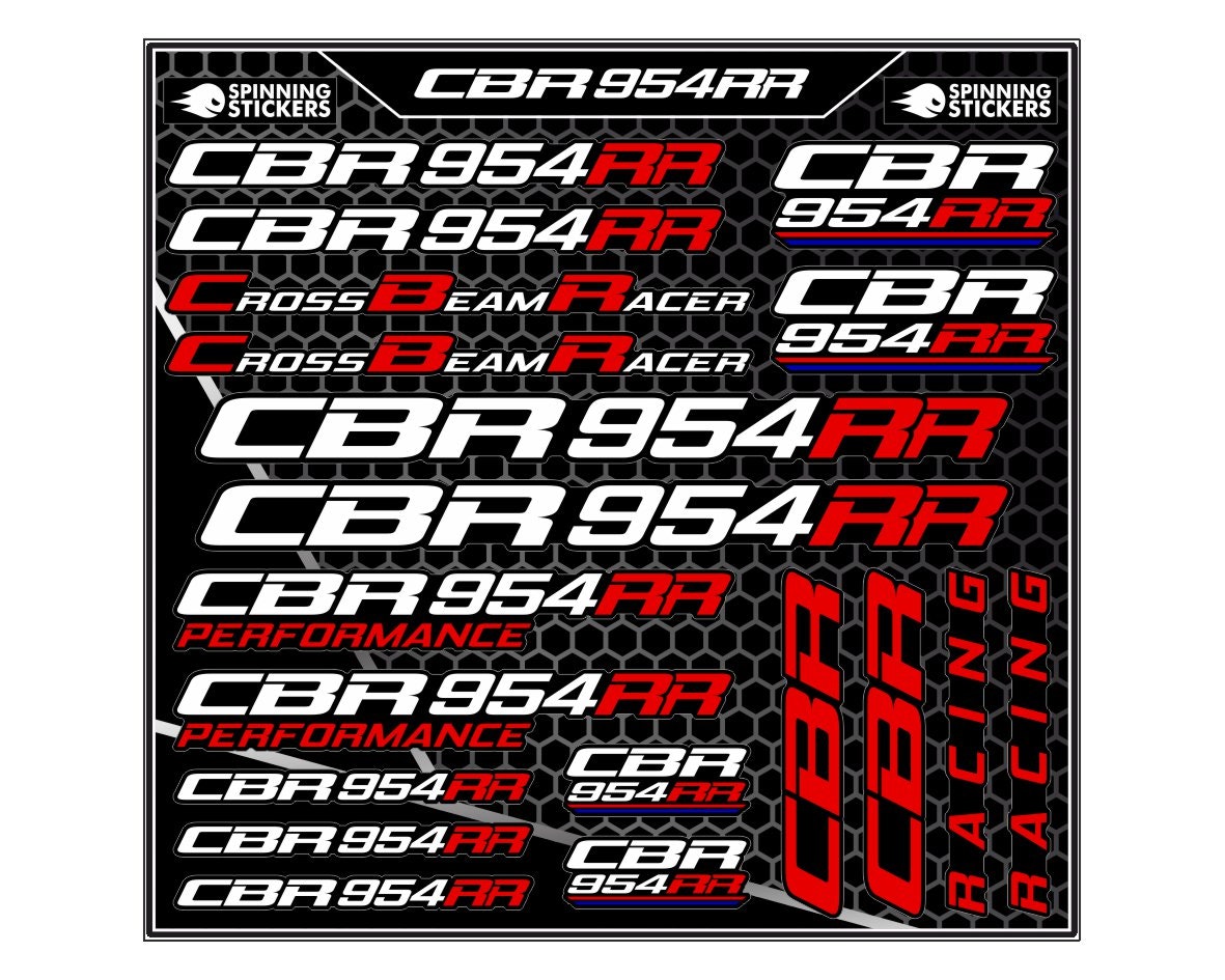 Honda CBR954RR sticker kit