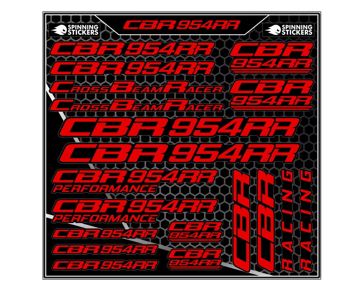 CBR954RR sticker kit