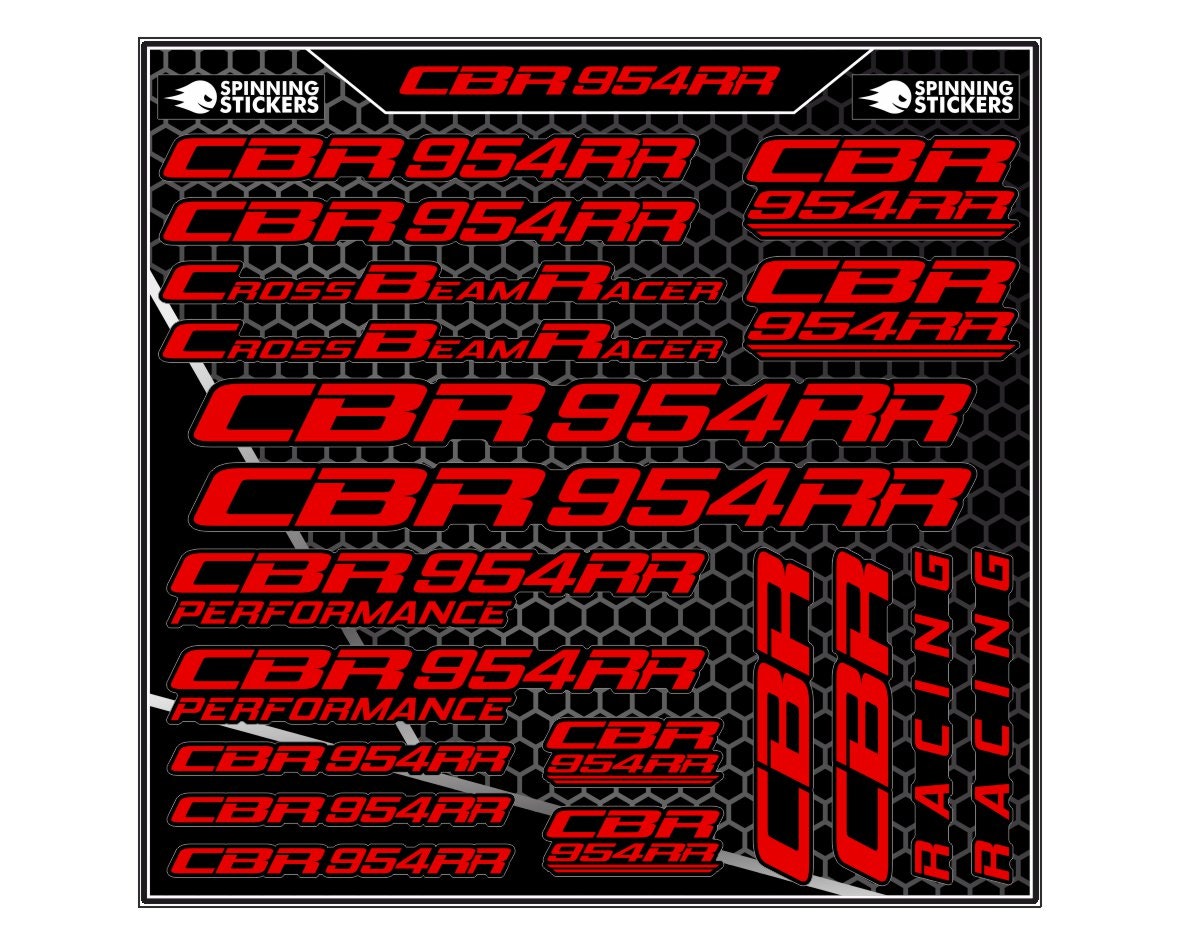 Honda CBR954RR sticker kit