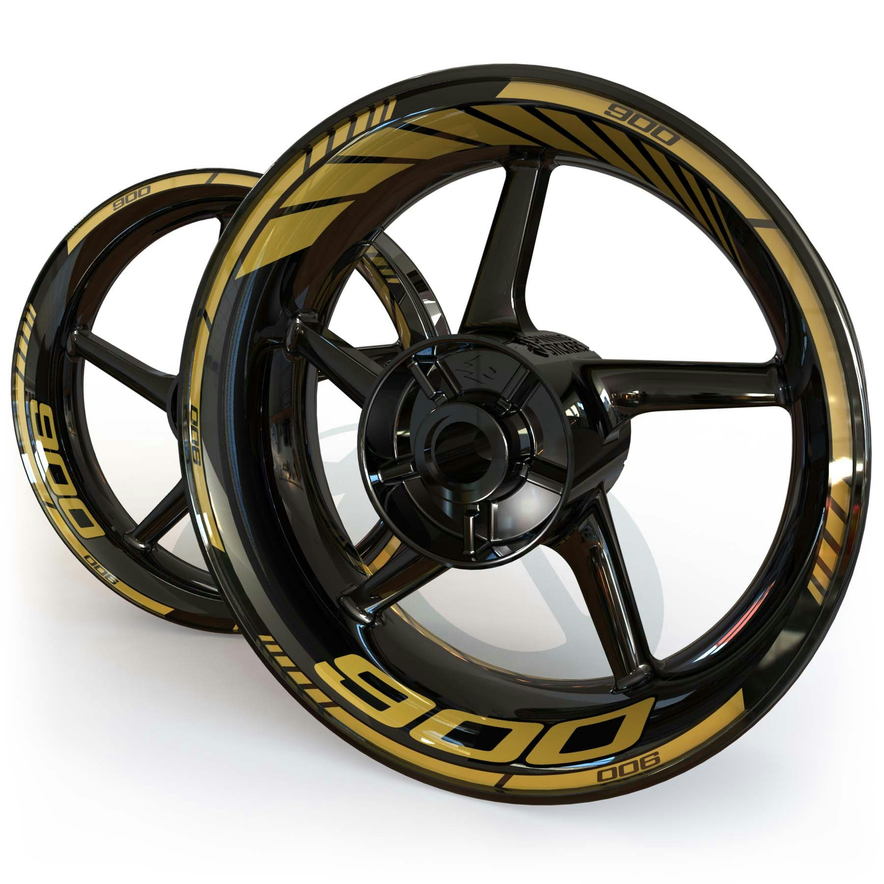 Wheel Stickers - Fits Z900 - "Classic"