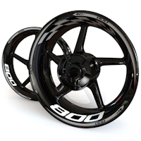 Wheel Stickers - Fits Z800 - "Checker"