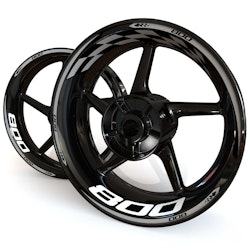 Wheel Stickers - Fits Z800 - "Checker"