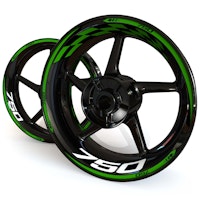 Wheel Stickers - Fits Z750 - "Checker"