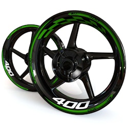 Wheel Stickers - Fits Z400 - "Checker"