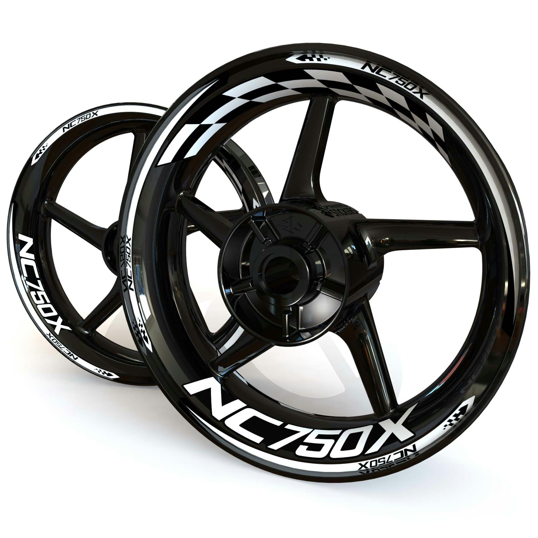 NC750X Wheel Stickers - "Checker"