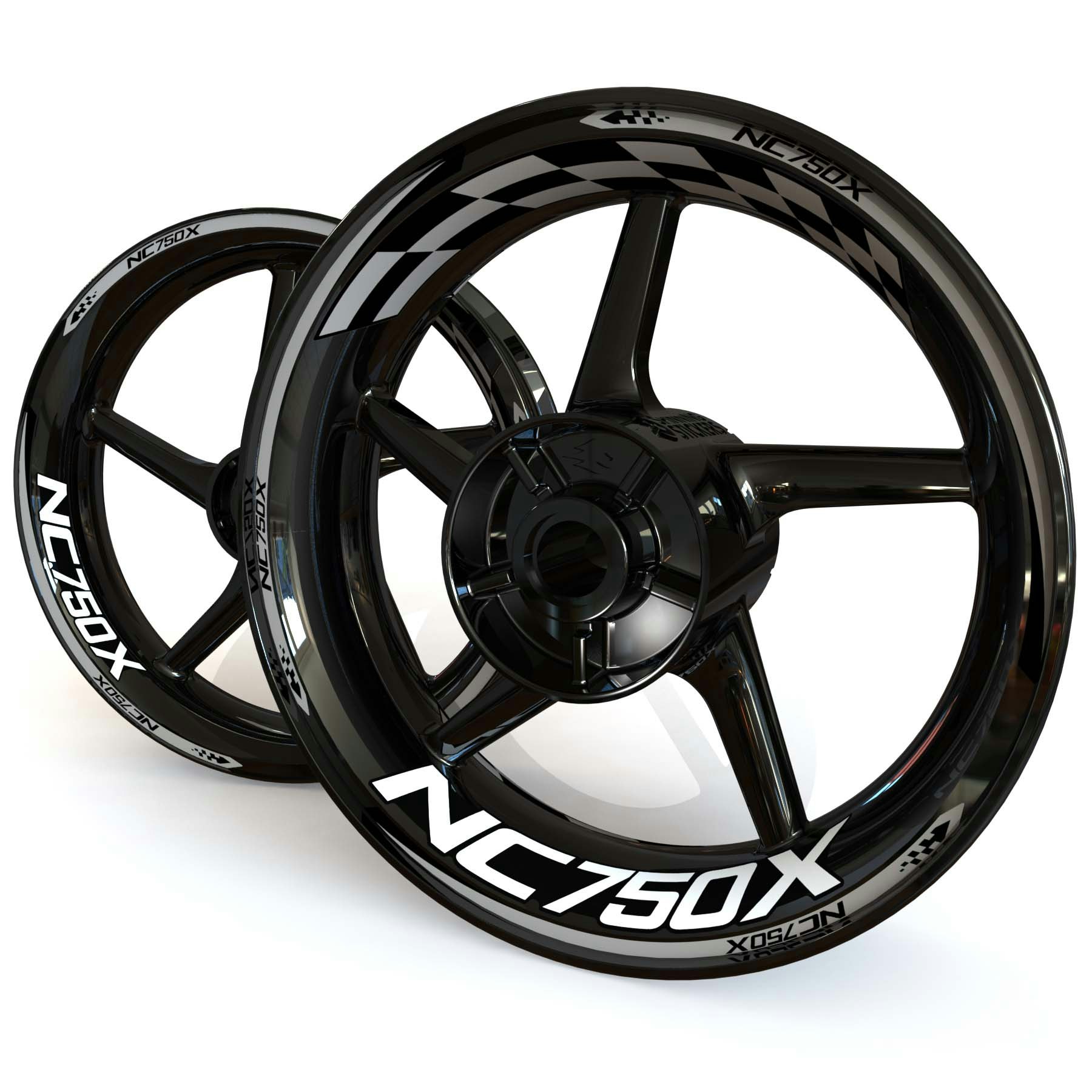 NC750X Wheel Stickers - "Checker"