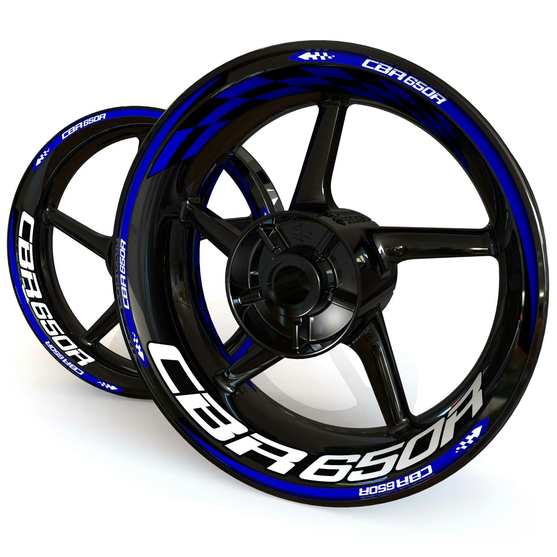 CBR650R Wheel Stickers - "Checker"
