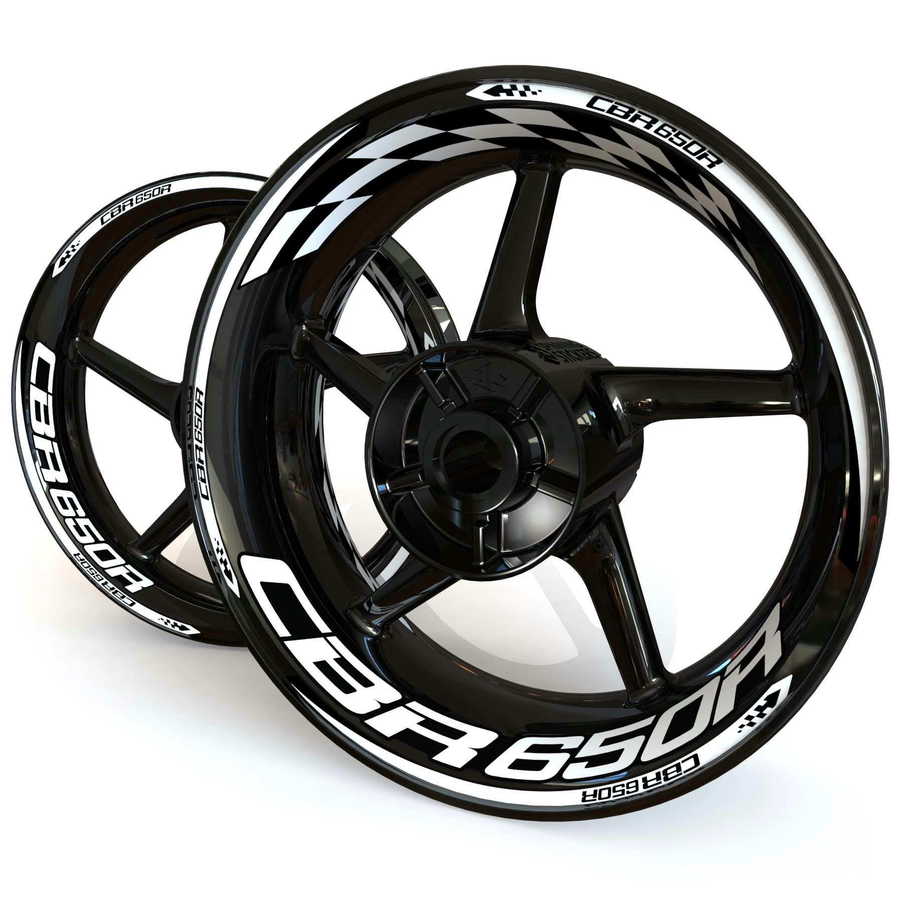 CBR650R Wheel Stickers - "Checker"
