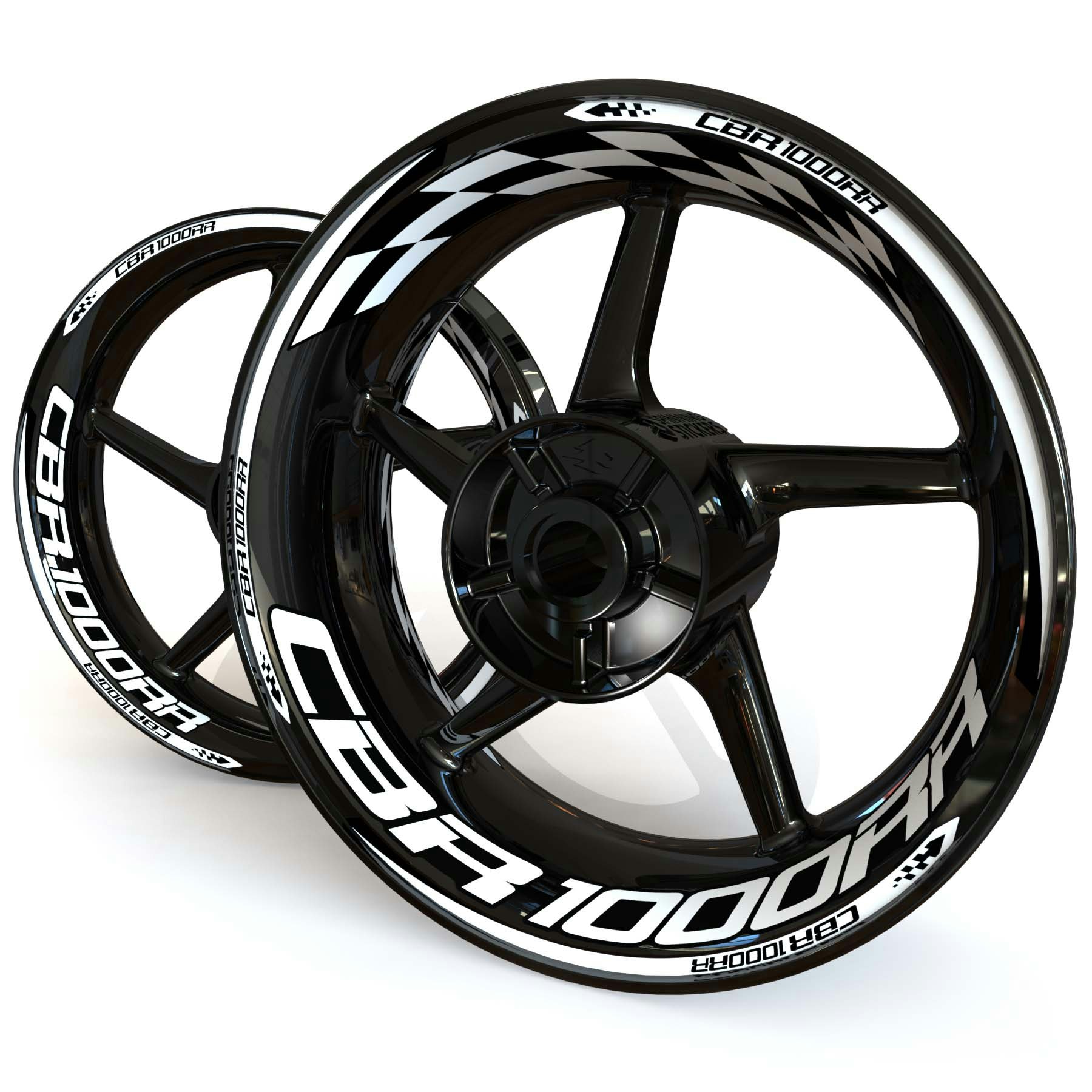 CBR1000RR Wheel Stickers - "Checker"