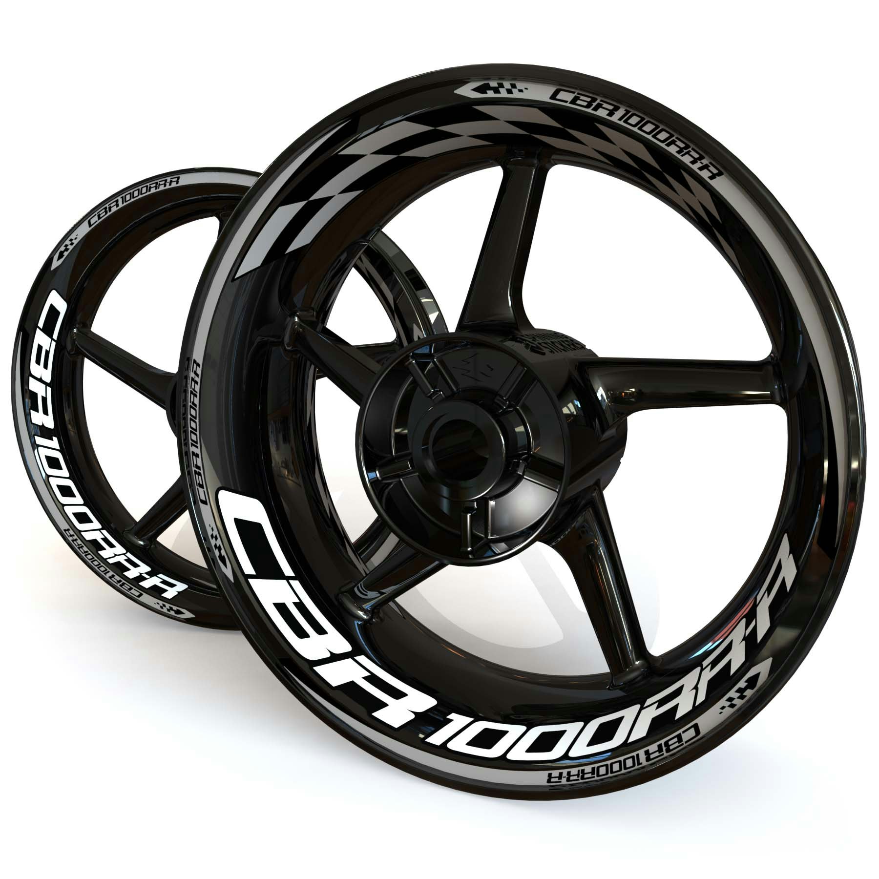 CBR1000RR-R Wheel Stickers - "Checker"