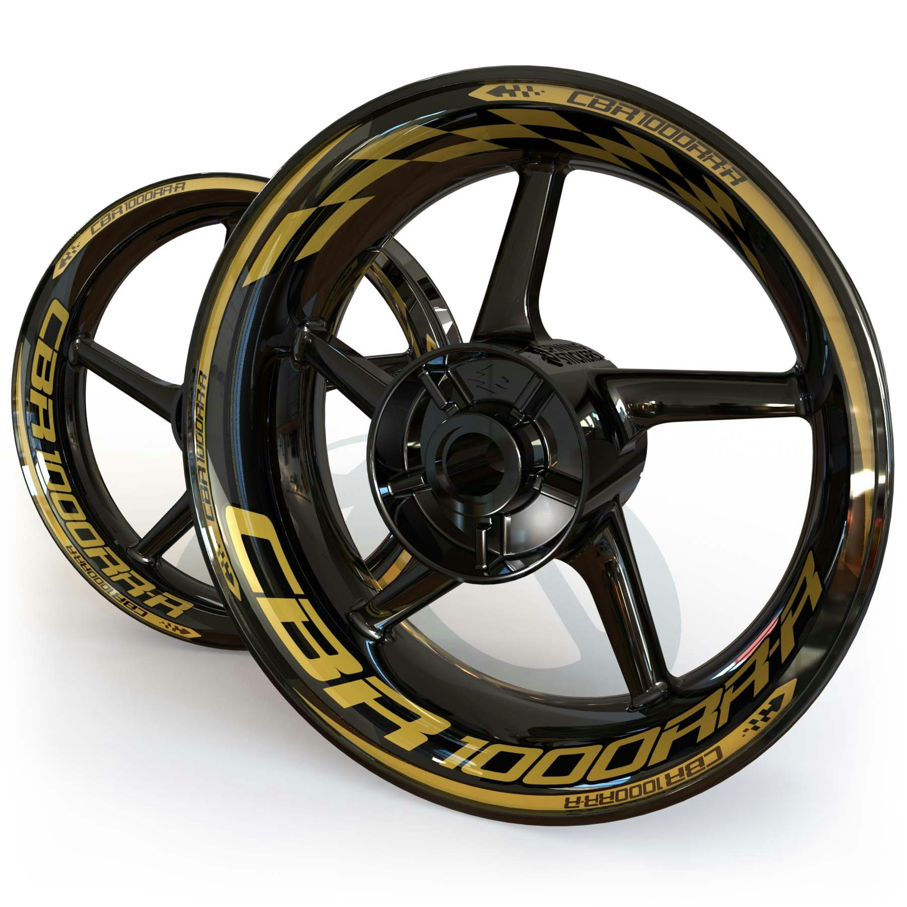 CBR1000RR-R Wheel Stickers - "Checker"