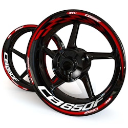 CB650F Wheel Stickers - "Checker"