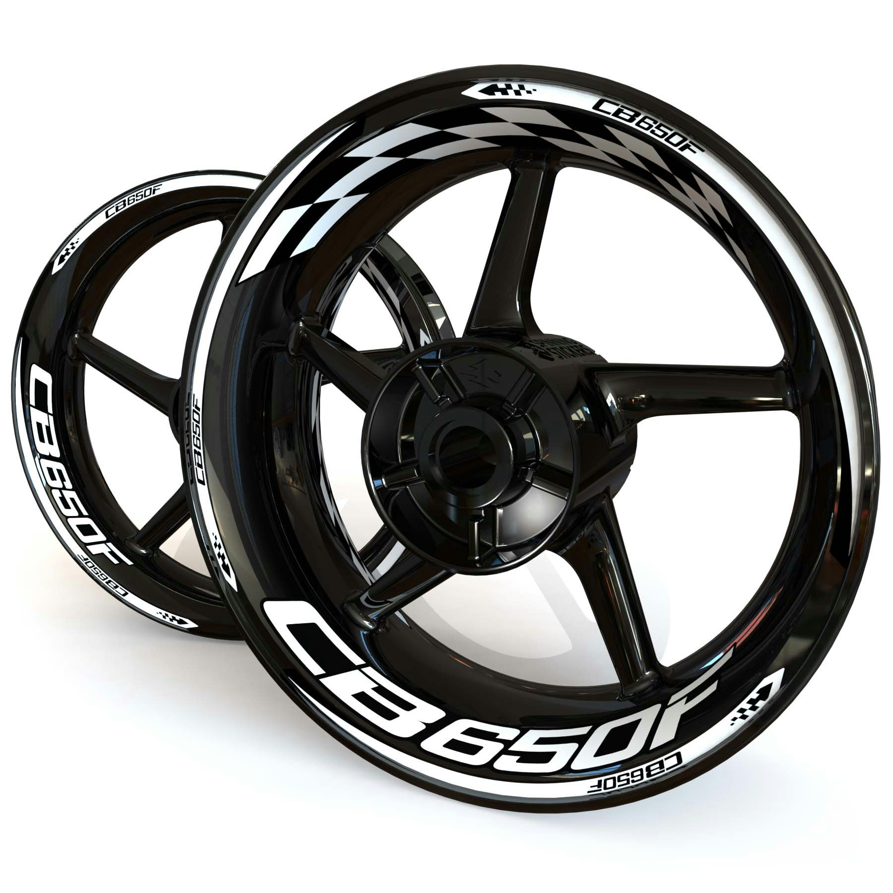 CB650F Wheel Stickers - "Checker"