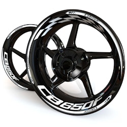 CB650F Wheel Stickers - "Checker"