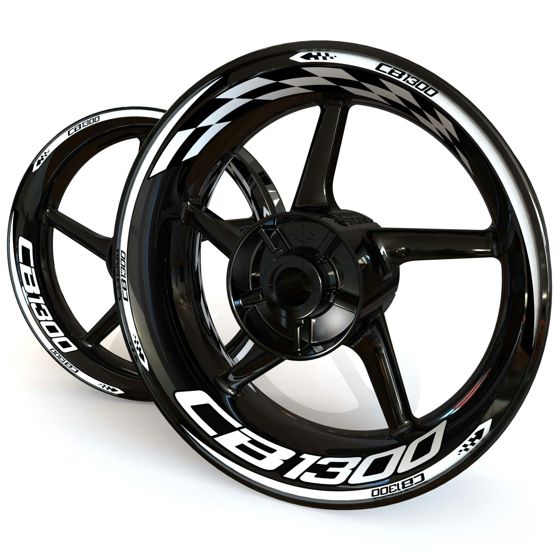 CB1300 Wheel Stickers - "Checker"