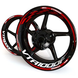 VTR1000F Wheel Stickers - "Checker"