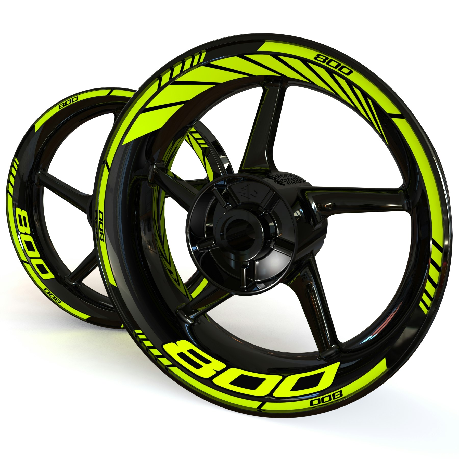 Wheel Stickers - Fits Z800 - "Classic"