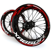 XR650R Wheel Stickers - "Checker"