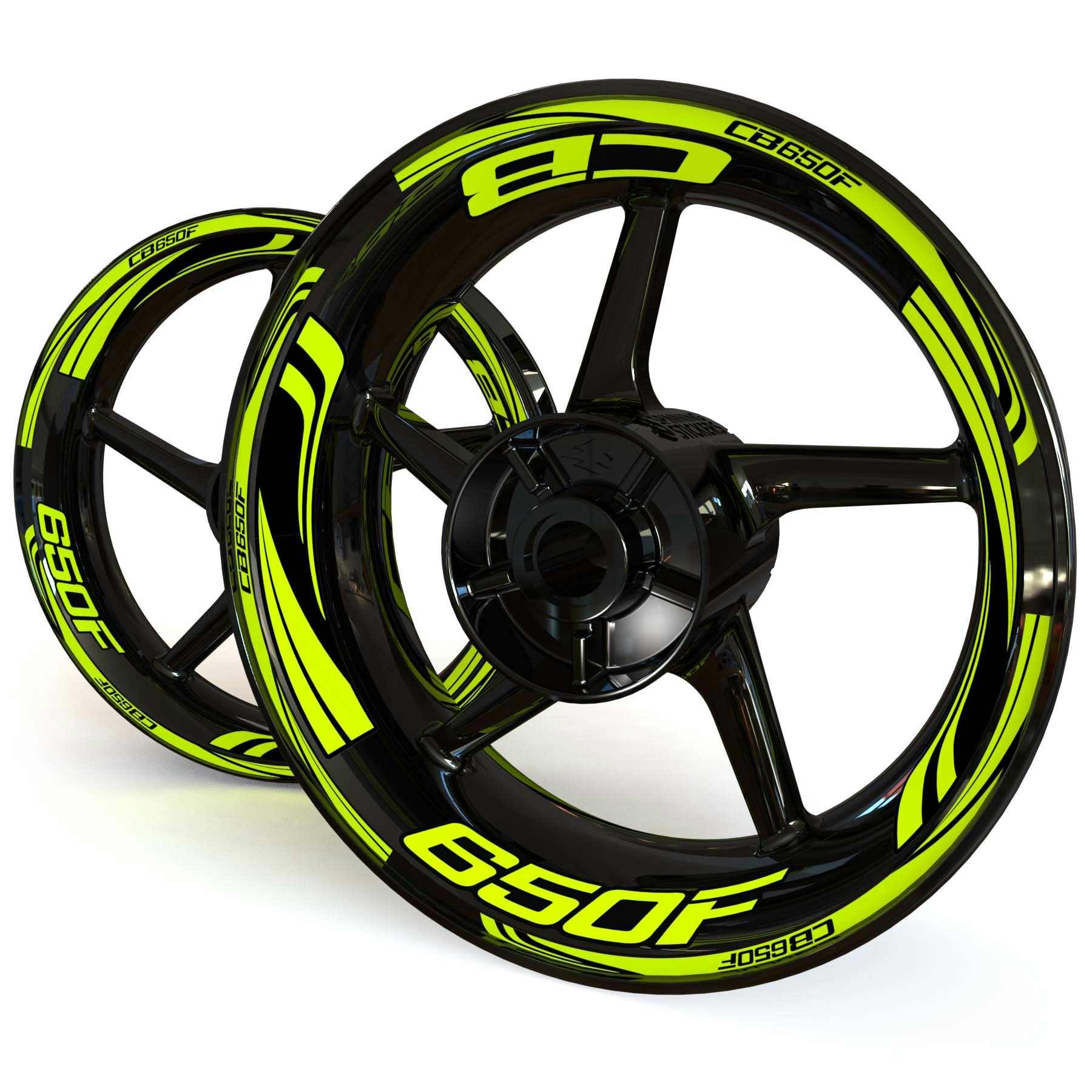 CB650F Wheel Stickers - "Wave"