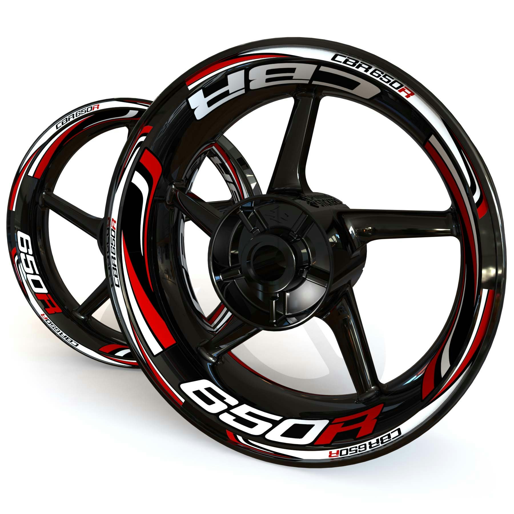 CBR650R Wheel Stickers - "Wave"