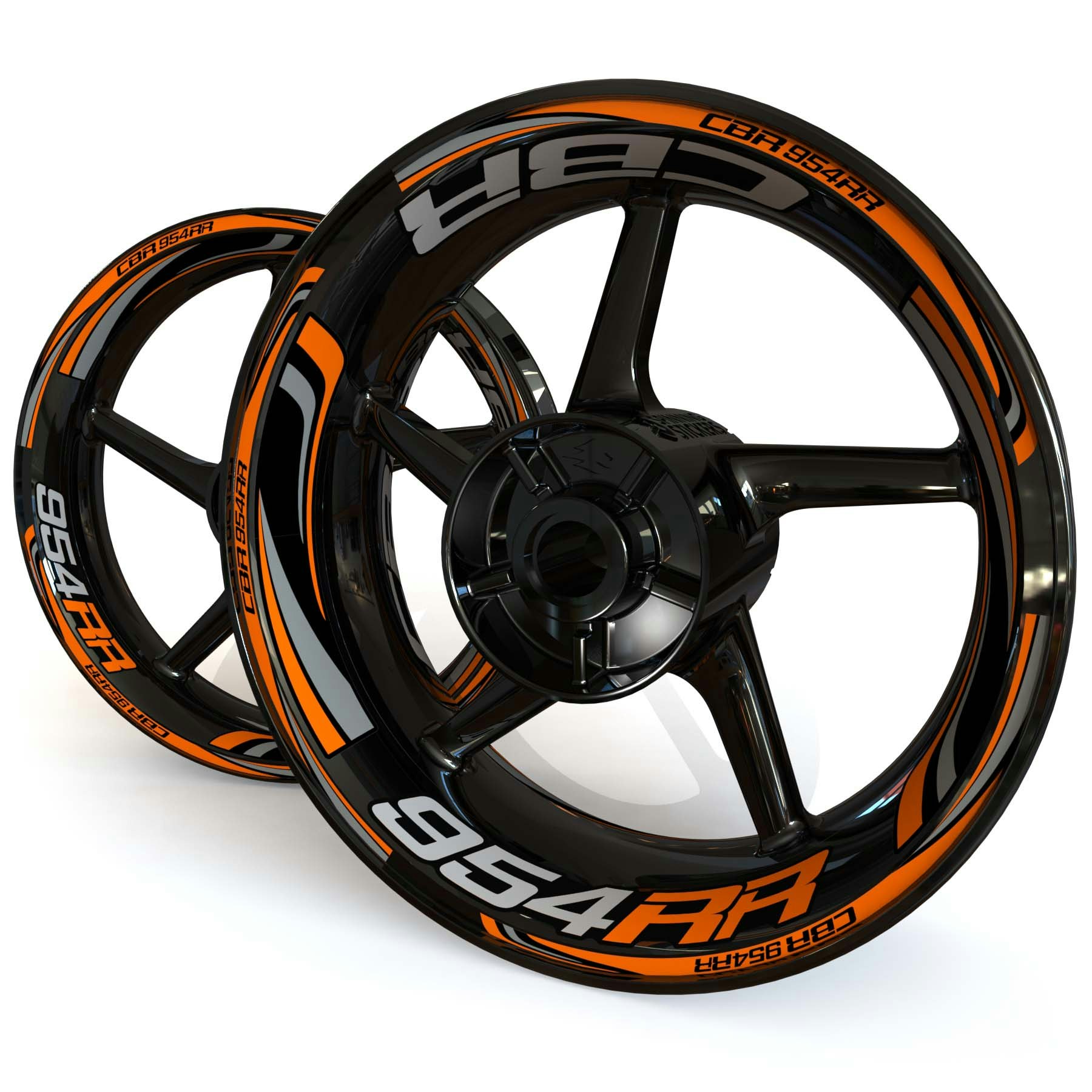 CBR954RR Wheel Stickers - "Wave"
