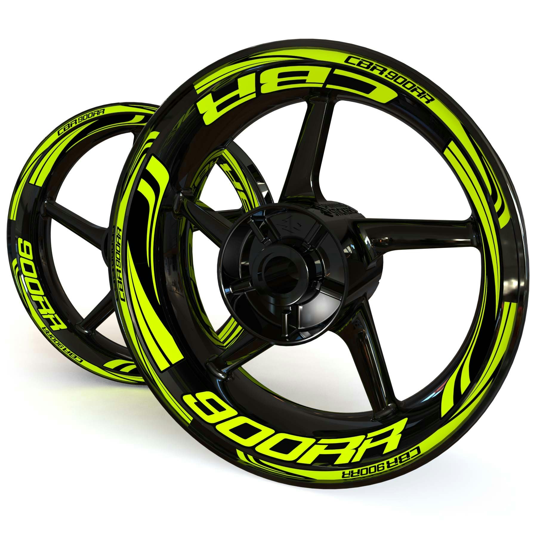 CBR900RR Wheel Stickers - "Wave"
