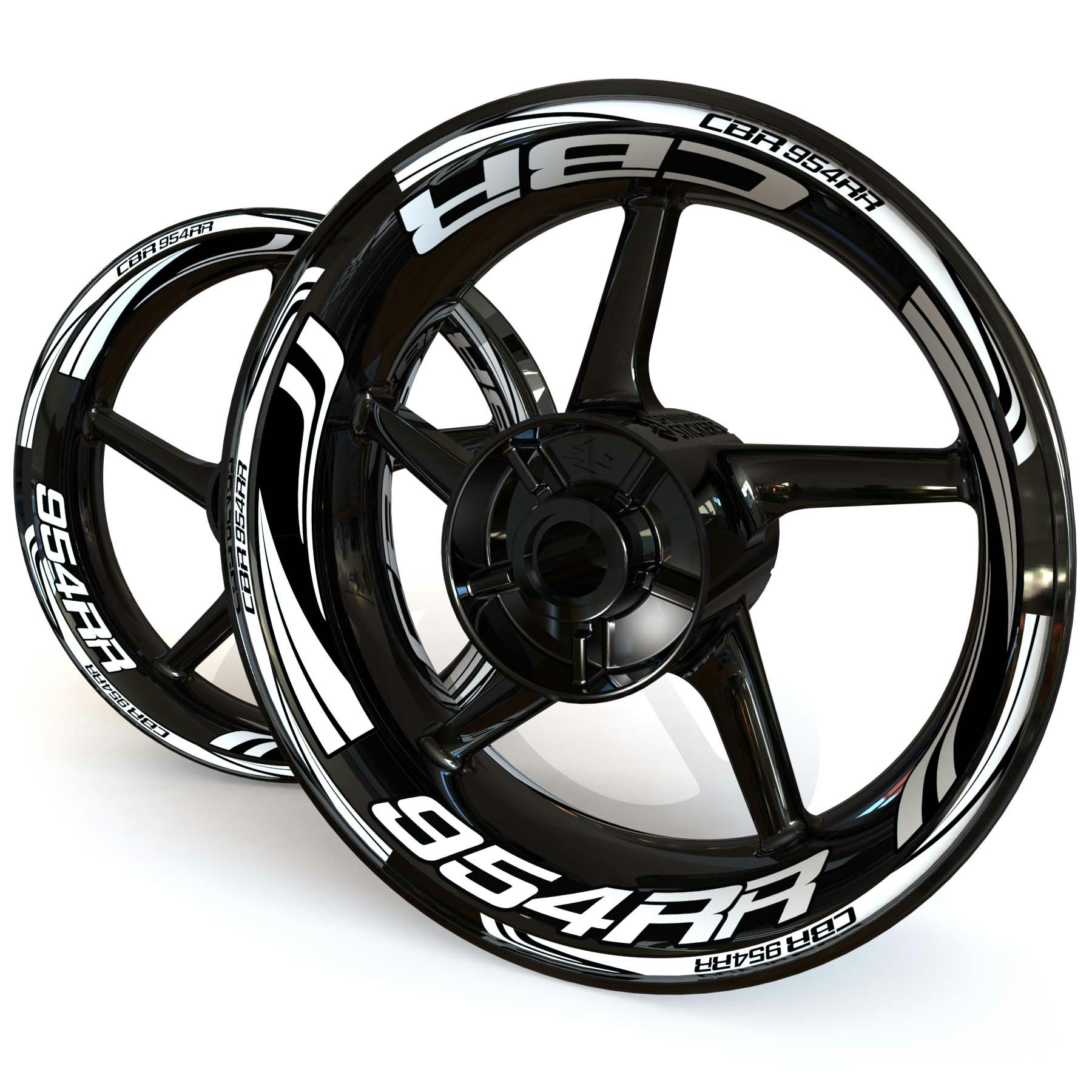 CBR954RR Wheel Stickers - "Wave"