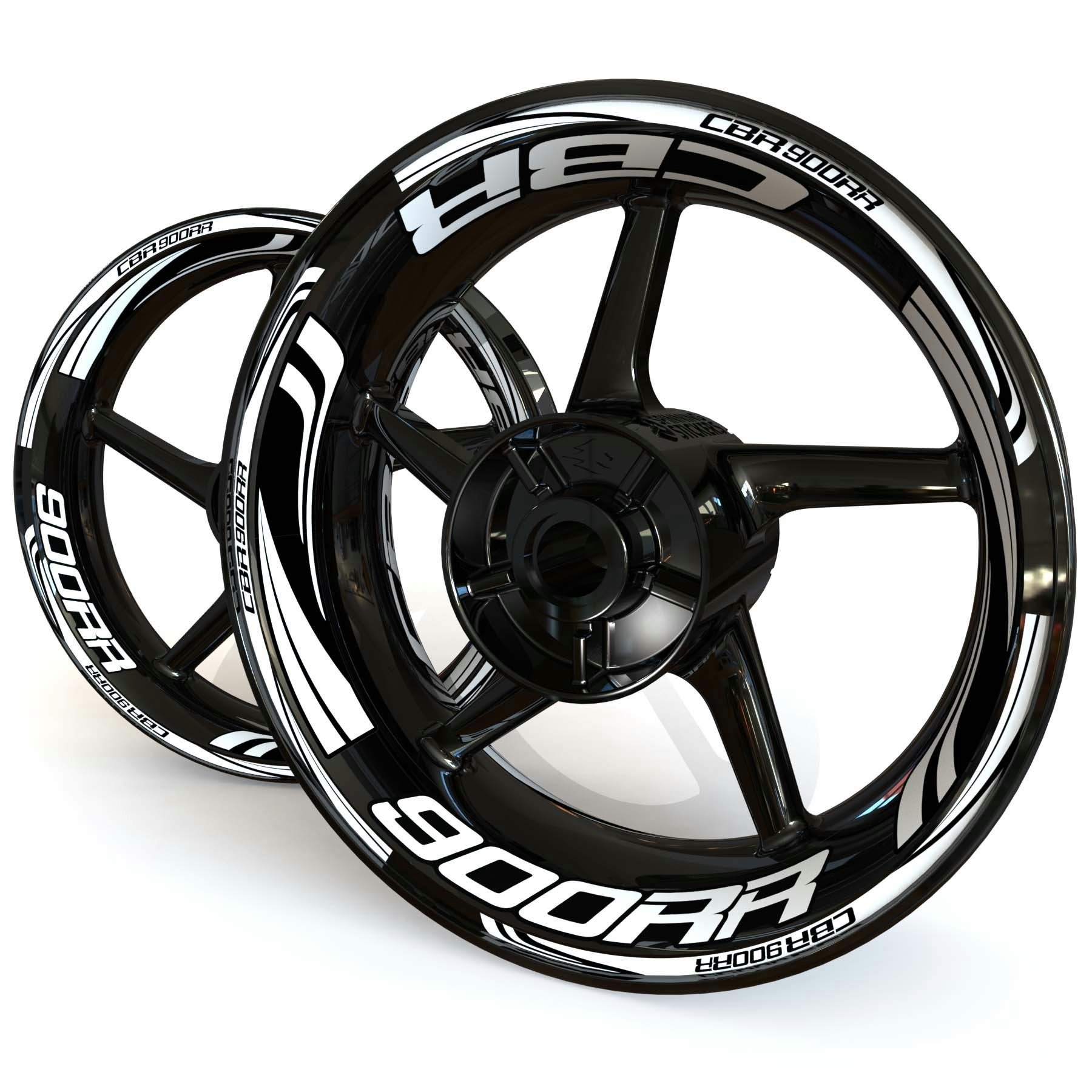 CBR900RR Wheel Stickers - "Wave"