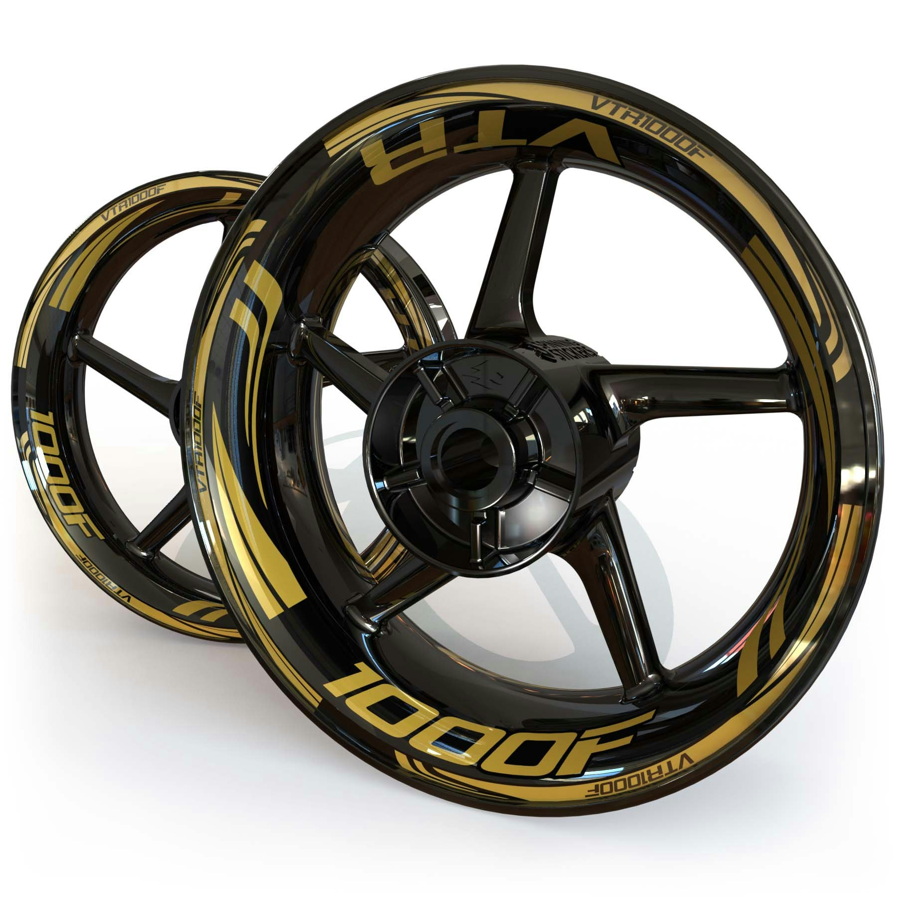 VTR1000F Wheel Stickers - "Wave"