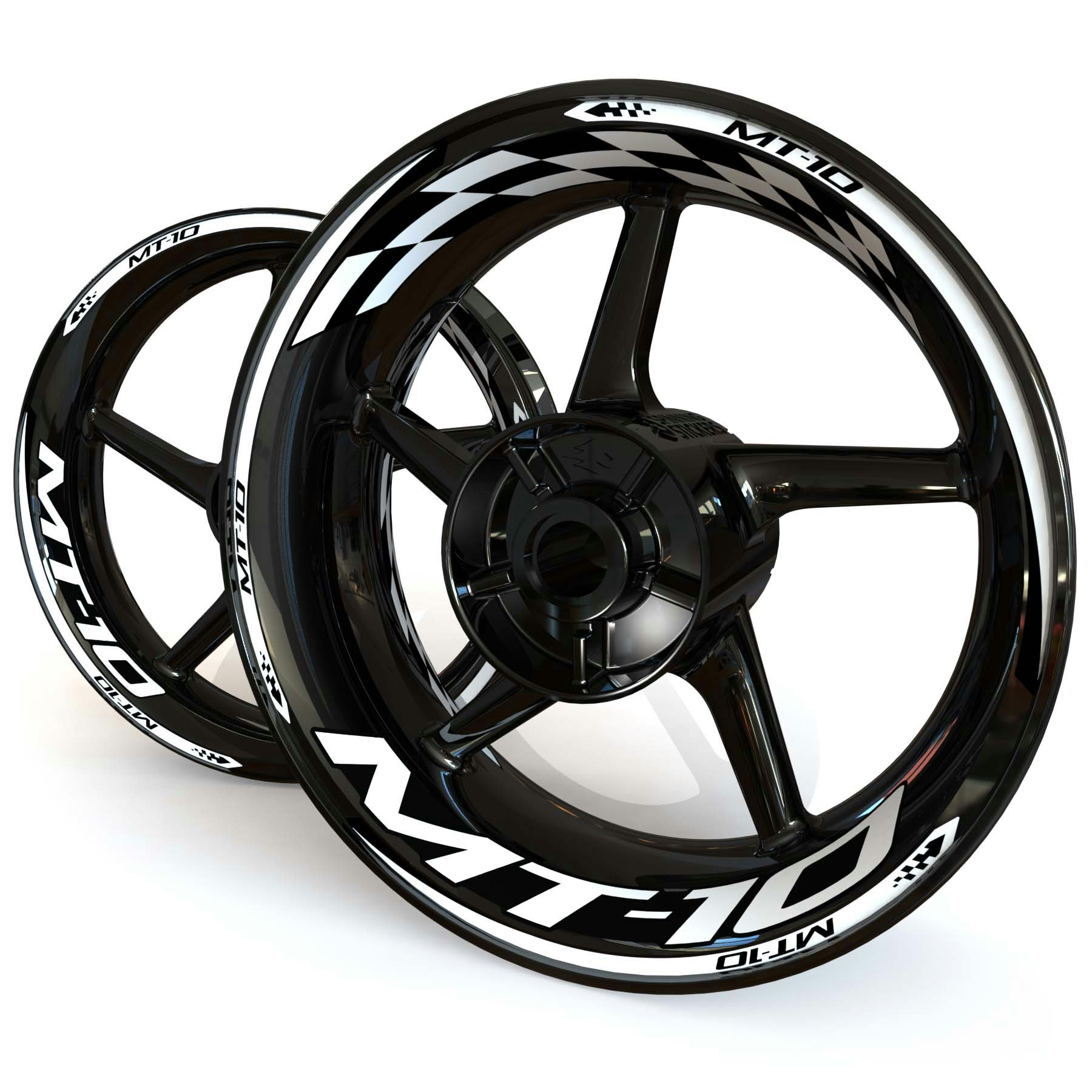 MT-10 Wheel Stickers - "Checker"