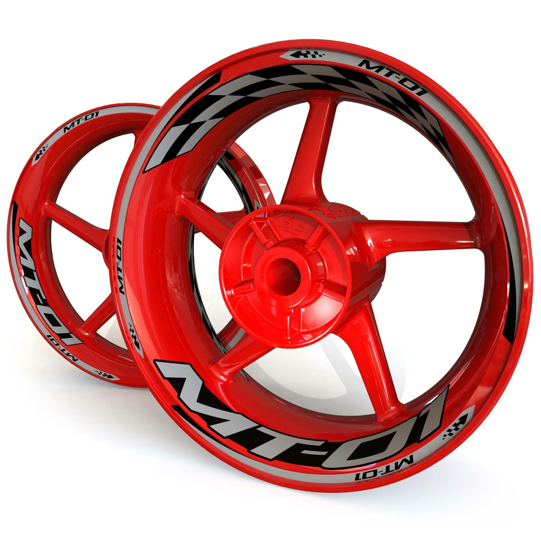 MT-01 Wheel Stickers - "Checker"
