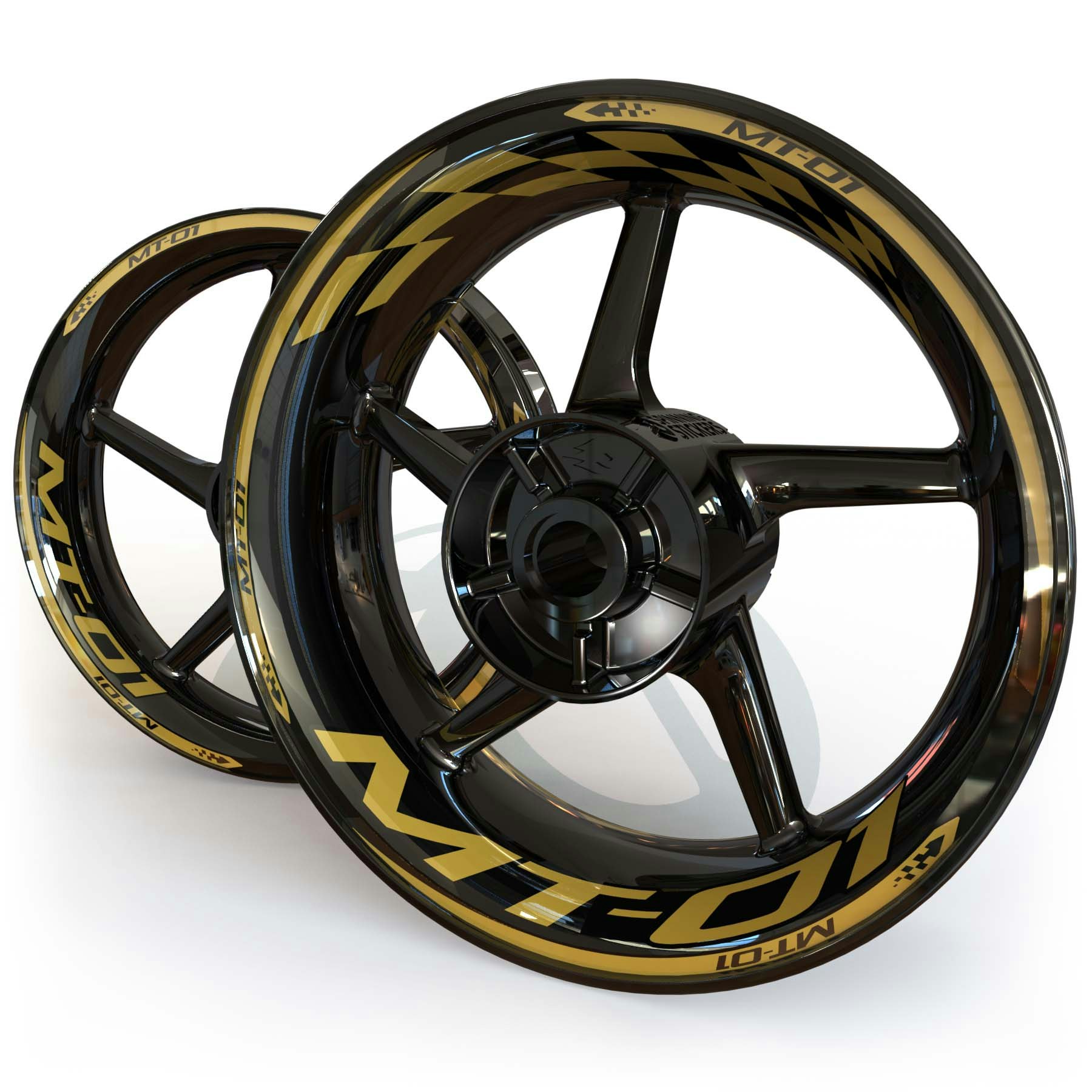 MT-01 Wheel Stickers - "Checker"