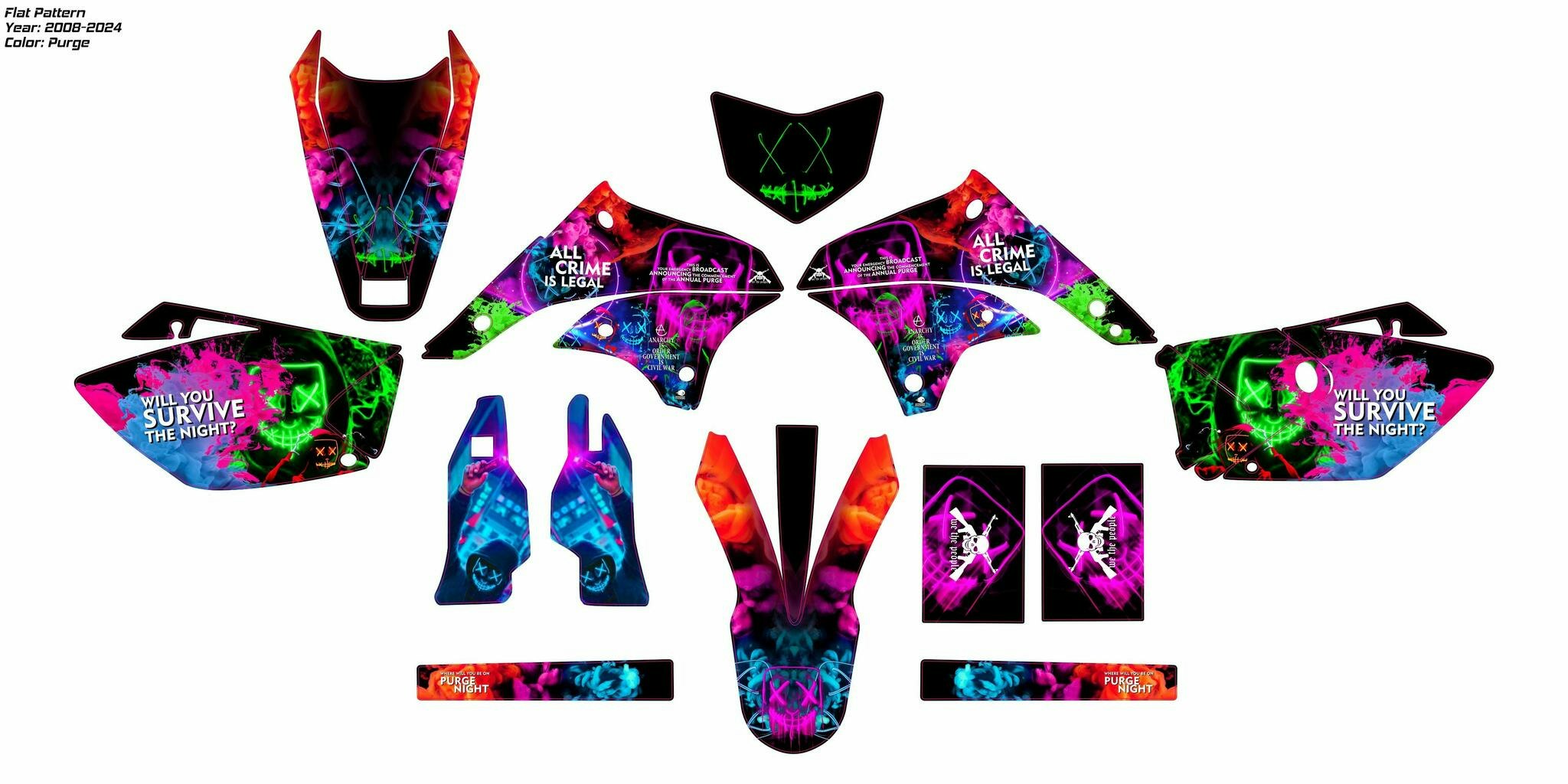 "Purge" Graphics - Fits KLX 450R