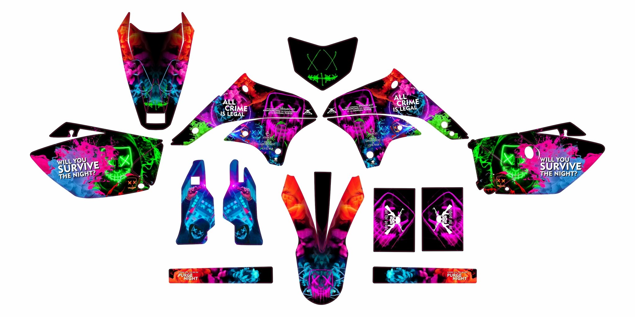 "Purge" Motocross Graphics - Design on Demand