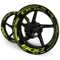 Wheel Stickers - Fits Z900 - "Grid"