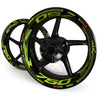 Wheel Stickers - Fits Z750 - "Grid"