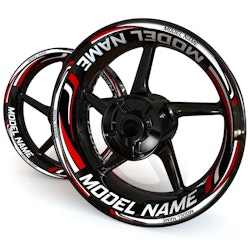 "Model Name" Wheel Stickers - "Wave"