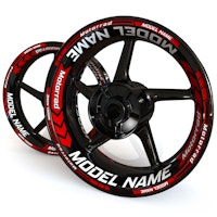 "Model Name" Wheel Stickers - "Arrow"