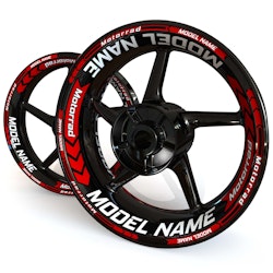 "Model Name" Wheel Stickers - "Arrow"