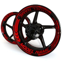 "Model Name" Wheel Stickers - "Arrow"