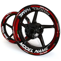 "Model Name" Wheel Stickers - "Fade"
