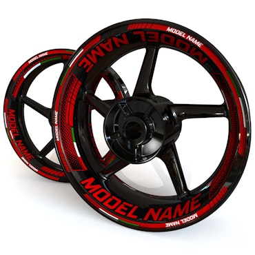 "Model Name" Wheel Stickers - "Fade"